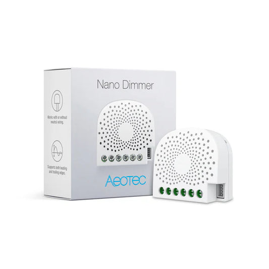 Enhance Control and Efficiency with AEOTEC Nano Dimmer—Effortless Integration, Superior Performance.