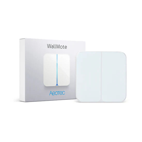 The Aeotec WallMote is a versatile Z-Wave remote controller designed for easy installation and flexible use throughout your home